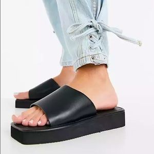 London Rebel mini platform 90s sandals